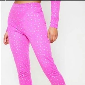 Pretty little thing glitter dot  leggings Xs